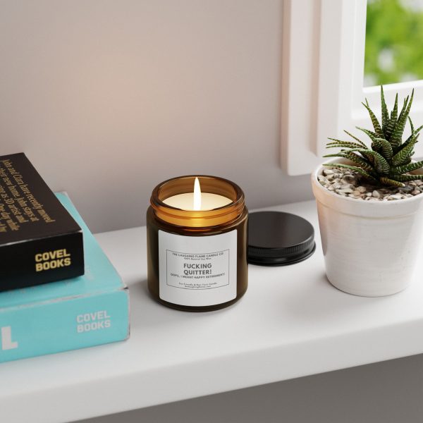 F*cking Quitter- Happy Retirement Scented Soy Candle - Image 2