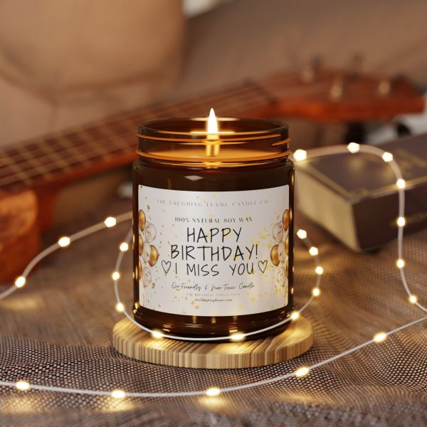 Happy Birthday I Miss You Scented Soy Candle - Image 4