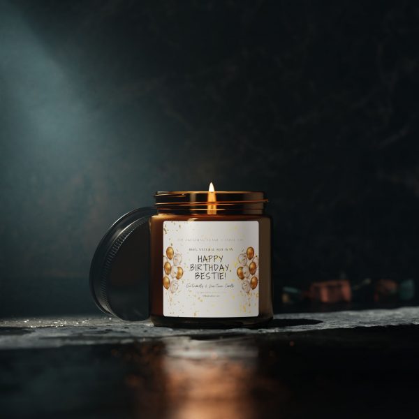 Happy Birthday Bestie Scented Soy Candle - Image 3
